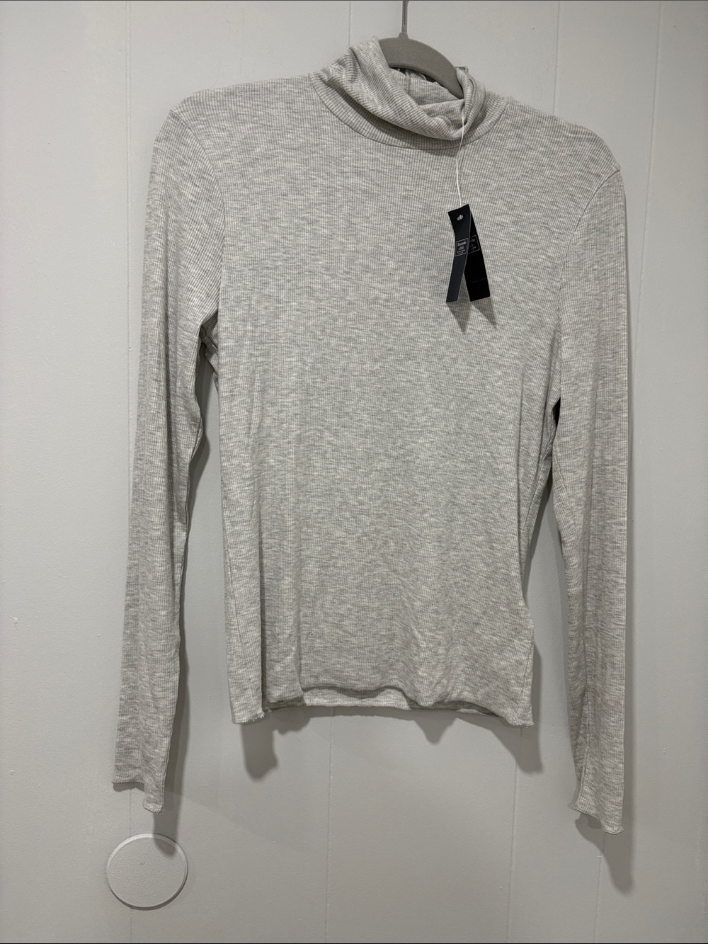 Abercrombie & Fitch Light Gray Turtleneck Sweater